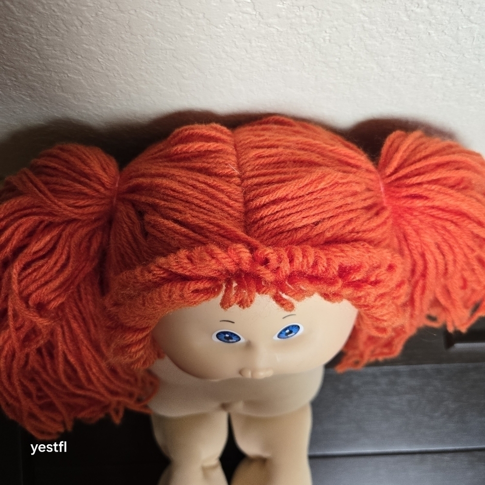 Coleco Cabbage Patch Kids Doll Single Top Tooth, carrot hair,blue eyes - Picture 2 of 9